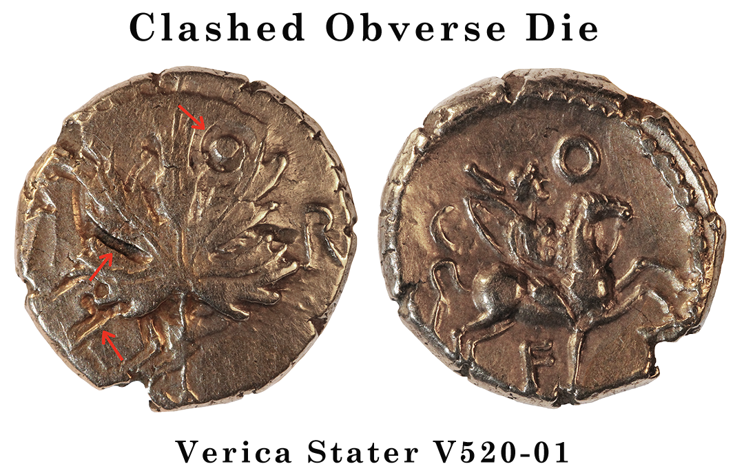 Clashed Obverse Die V520-01 stater