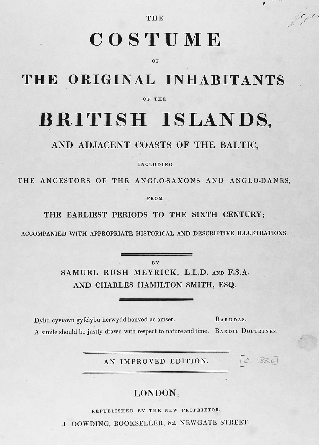 Meyrick and Smith Title Page