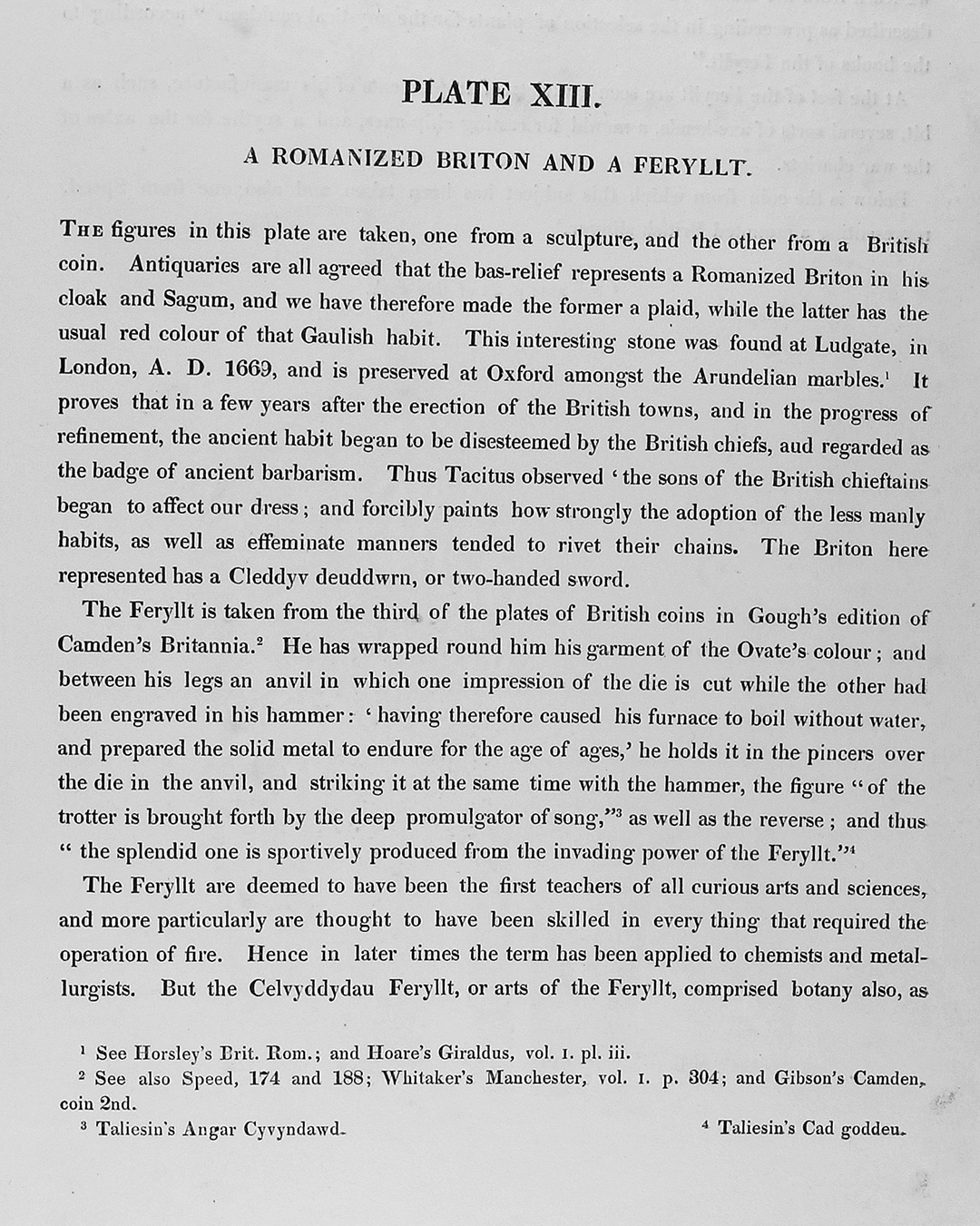Meyrick text for plate XIII, page 1